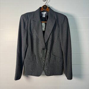 NWT: Worthington Stretch Blazer Size 18 Gray/Black